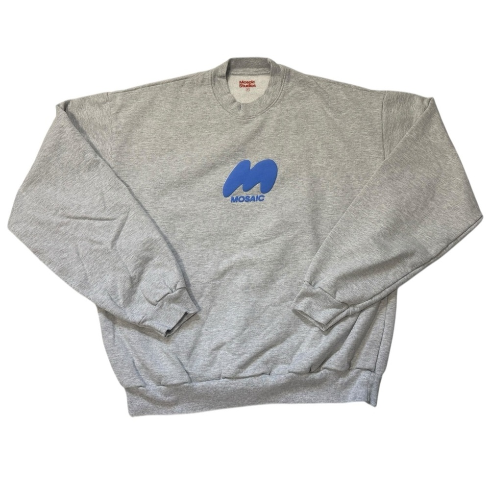 Mosaic Studios Men’s Crewneck Sweatshirt Gray - XL